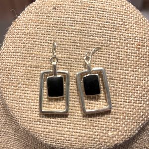 Square drop earrings